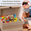 2 Pack | Soft Close Hinges for Toy Boxes, Wooden