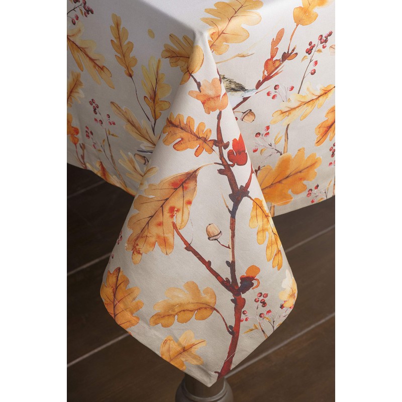 Maison d' Hermine Oak Leaves 100% Cotton Tablecloth for the