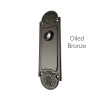 Refined antique style door trim escutcheon plate in the Polished