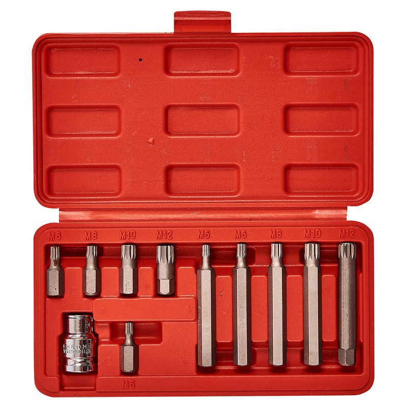 Amtech I8450 11 Piece Spline bit and Socket Set