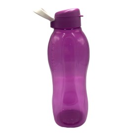 Tupperware Extra Large ECO Bottle Water 2 L/ 64 OZ in Purple w/Handle