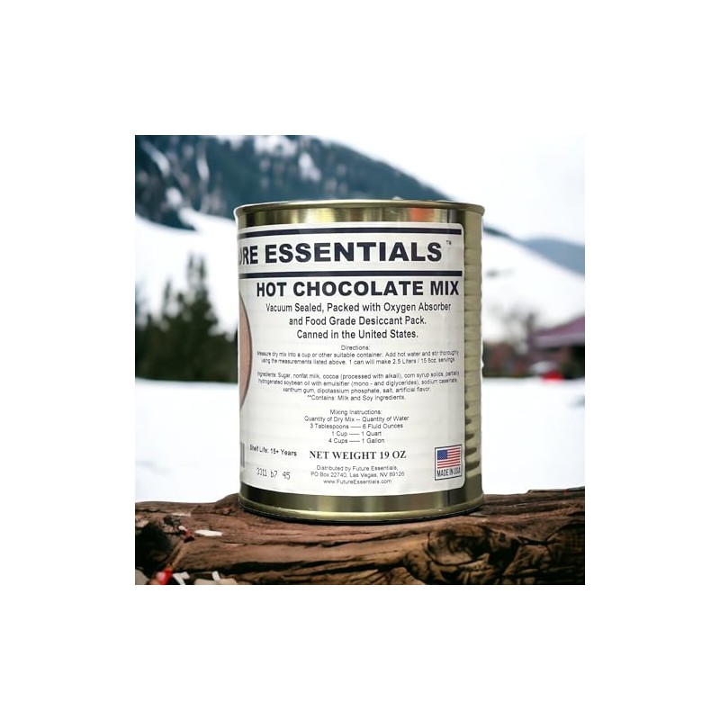 Future Essentials Canned Hot Chocolate Mix- Makes 2.5 Liters