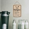 Hangry Definition Wood Wall Decor - Funny Hanging Sign for