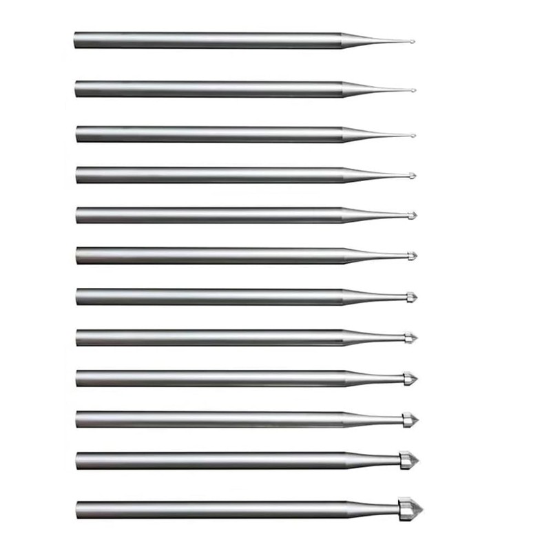 Putiqcher 12 Pcs Cylinder-Cone Shape Carving Burr Sets, 3/32 Inch