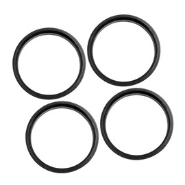 A ABSOPRO Hub Centric Rings 73.1 to 66.6mm Wheel Bore Center Black (Set of 4)