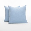 Deconovo set of 2 Square Cushion Covers, Faux Linen Throw