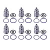Getfarway 6PCS 21515329 Fuel Injector Steel Sleeve Cup Set Fit