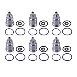 Getfarway 6PCS 21515329 Fuel Injector Steel Sleeve Cup Set Fit for Volvo D11 D13 D16 for MACK MP7 MP8 MP10 Replace 21401136 85137065 7421515329