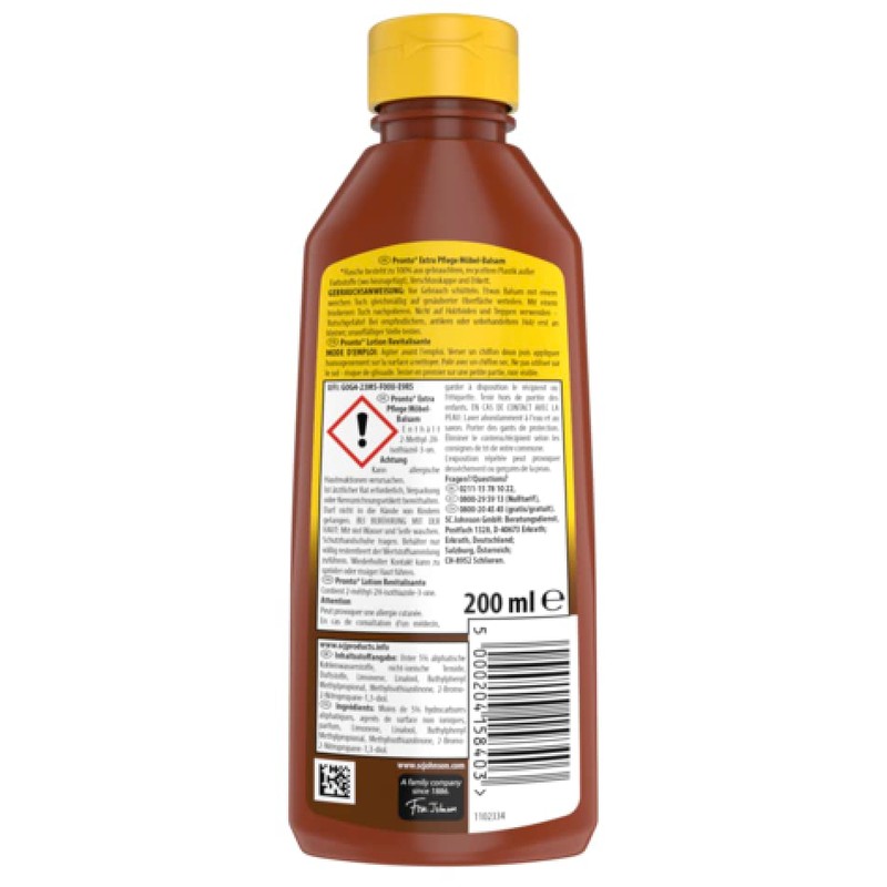 Pronto M√∂bel Balsam Bienenwachs, M√∂bel-Wachs, 2er Pack (1 x 200