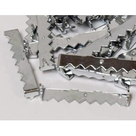 Premium Quality 1-3/4 inch Zinc Plated Steel no Nail Sawtooth Hangers - 10 Pack