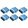 QUARKZMAN Pack of 6 Fibre Optic Adapter SC/UPC Coupling Single