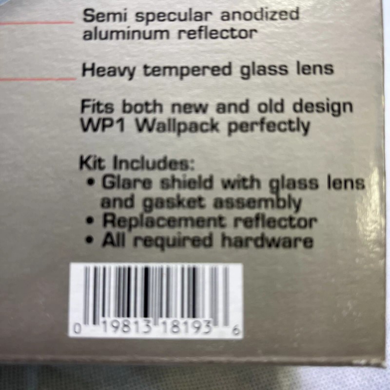 RAB Lighting WP1CORKW White WP1 Wall Pack Cutoff Retrofit Kit