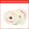Wjelet 2Pcs 6 Inch Professional Buffing Polishing Wheels for Bench