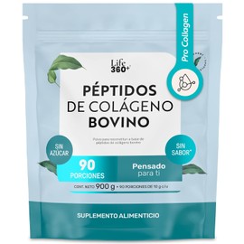 Life 360+ P?ptidos de Col?geno Bovino 900 G, 90 Porciones, En Polvo