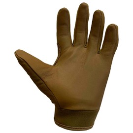 Glacier Glove Unisex Guide Water-Resistant Lightweight Breathable Flexible Adjustable Durable Genuine Leather Palm Hunting Shooting Fishing Safety Glove, Coyote Brown, Medium