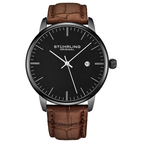 Stuhrling Original Chronograph Watch Men's Watches 44mm Steel Case Blue