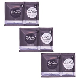 AVRYBEAUTY Gel-Ohh Jelly Spa Bath 3 pack, Charcoal Infused, Ginger and Lemongrass Scented, Pedicure, Salon Services, Jelly Pedicure, Pedi, Heat & Aroma Therapy