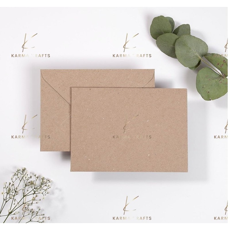 C6 Kraft Fleck Envelopes 114mm x 162mm Pack of 50