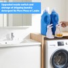 2-Pack White Laundry Detergent Cup Holder & Nozzle Force-Saving Switch,