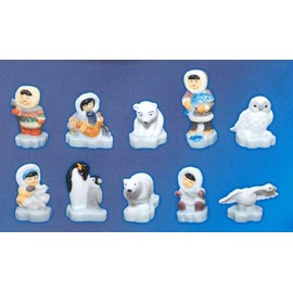 Faistongateau - Beans with Inouis Inuits - Collectible Beans for Galette of Kings Epiphany - Beans Multicoloured