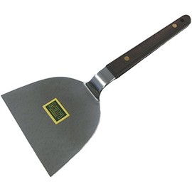 Kanda Kan 065005 Stainless Steel 4.1 inches (105 mm), Made in Japan, Tsubamesanjo Co-Pattern, Spatula, Okonomiyaki, Teppanyaki, Wooden Handle