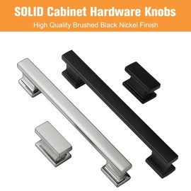 VEHCIL 10 Pack Brushed Nickel Cabinet Pulls,5 Inch(128mm) Kitchen Cabinet Handles, Drawer Pulls Handles for Kitchen Cabinets Hardware Cupboard Closet Bathroom Dresser, Solid Zinc Alloy