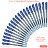 SAINO Fine-X Ballpoint Pens, BLUE, 0.7mm Fine Point, Pack of