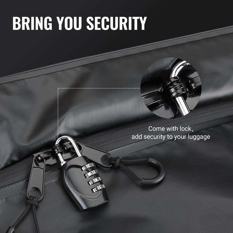 BougeRV Hitch Cargo Carrier Bag with Lock Waterproof Soft Shell