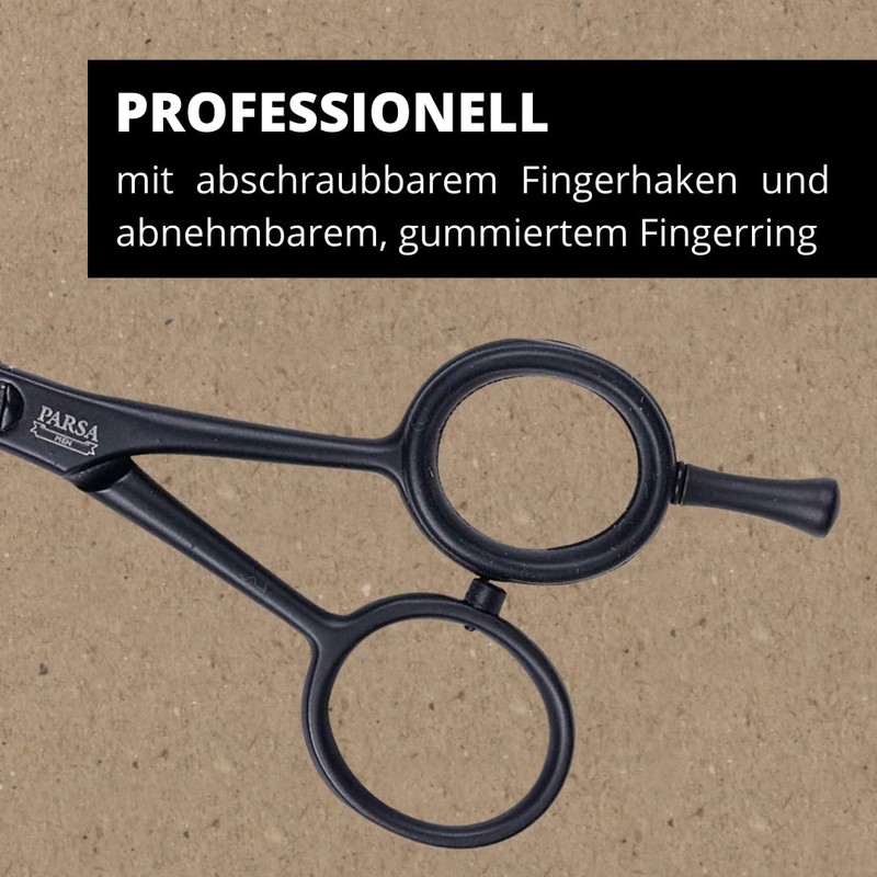Parsa Men Professional Hair Scissors, Beard Scissors with Single-Side Micro