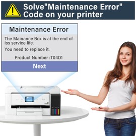 T04D1 T04D100 Ink Maintenance Box for EcoTank ET-15000 ET-3760 ET-3850 ET-4850 ET-4760 ET-3750 ET-4750 ET-3830 ET-2980 ET-5150 ET15000 ET3760 ET3850 ET4850 ET3750 ET4750 Printer, TO4D1/04D1/2 Packs