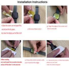 Blueshaweu Compatible for BANGWEI Smart Watch 1.32" Screen Protector, [6 Pack] Full Coverage TPU Clear Film Compatible with BANGWEI 1.32" Smart Watch-BW0327 (6 pack)