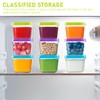 KVBUCC 14 Pieces Crisper Boxes, Complementary Food Boxes, Food Dispenser