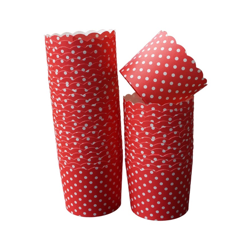 BAKE-IN-CUP 50-Pack Paper Baking Cups, Greaseproof Disposable Cupcake Muffin Liners