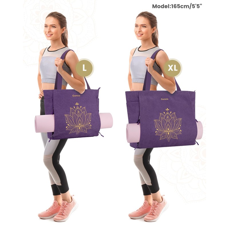 Gonex Yoga Mat Bag for Women with Zipper Mat Carrier