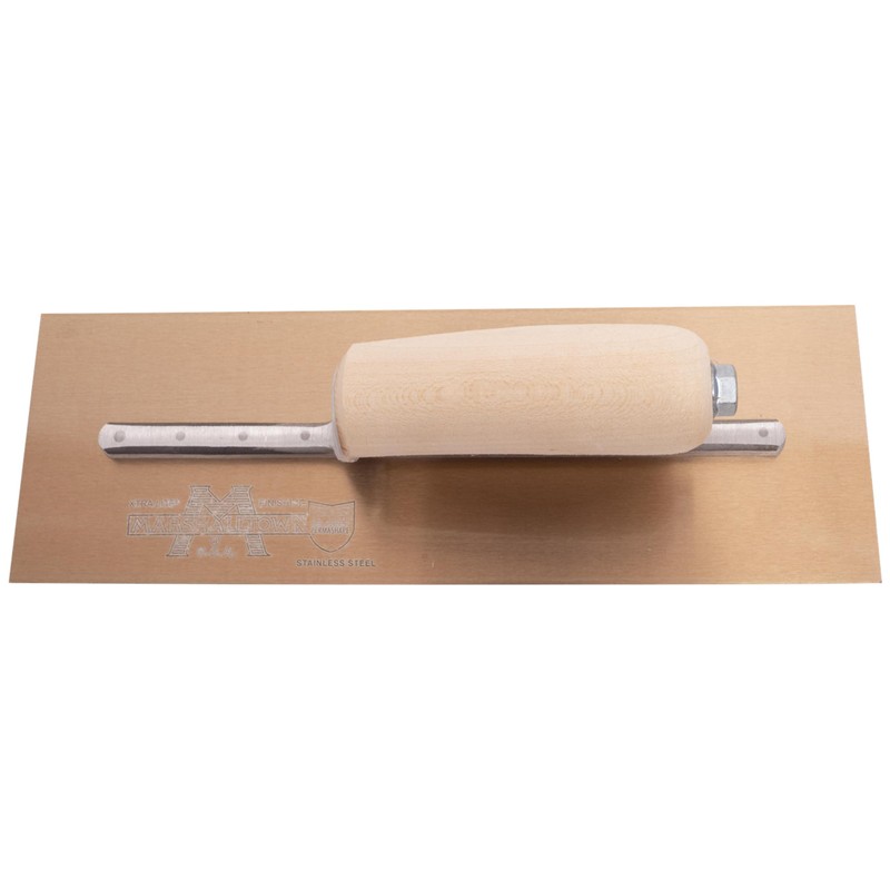 MARSHALLTOWN PermaShape Finishing Trowel, 12 x 4 Inch Flat Golden