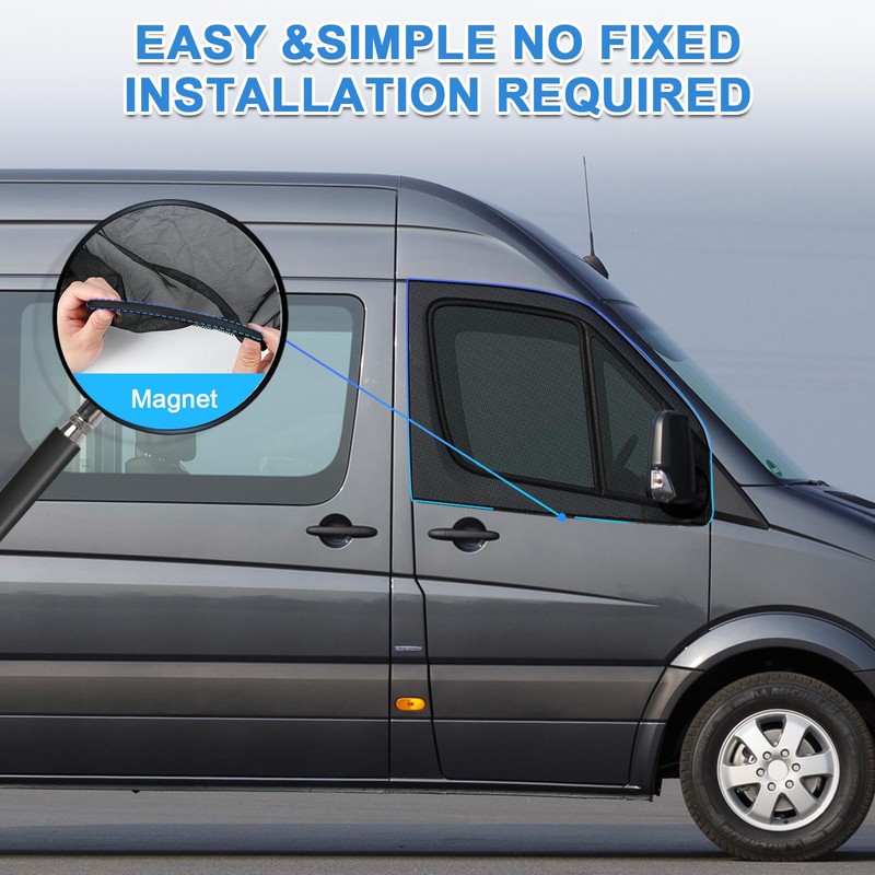 Federedevo Magnetic Bug Screen for Front Doors, Pair Window Bug