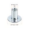 sourcing map M6 T-nuts, 50pcs Carbon Steel Tee Nut Round