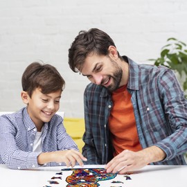 Jigfoxy Wooden Puzzle Adults, Bengal Cat, Wooden Puzzle Adult, Wooden Puzzle for Adults and Children, Unique Educational Toy in Animal Shape for Family Friends, L-34 x 22.9 cm, 175 Pieces