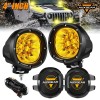 AUXBEAM 2x AUXBEAM 4"Amber Spot LED Work Light Driving Fog