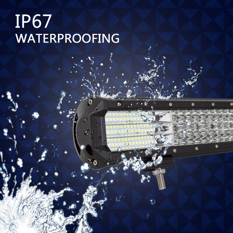 AUXTINGS 18 inch 450W 4 Row LED Light Bar Work