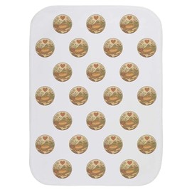 Azeeda 'Freshly Baked Love' Baby Burp/Wash Cloth (BC00033142)