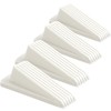 4 Pack Door Stoppers for Bottom of Door, White 4.8x2.2x1.3in
