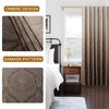 DWCN Ombre Curtains 63 inches Length - Back Tab Damask