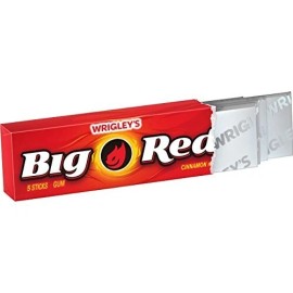 Wrigley's Big Red Chewing Gum 5 Sticks 80 Packs (4 boxes) Free Shipping