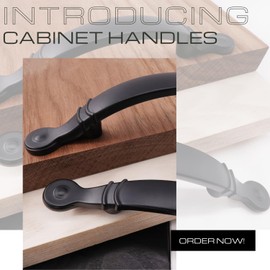 HESTIA HARDWARE 3 Pack | Bronze Brushed Cabinet Pull Oil Rubbed Bronze Arched Cabinet Handles 3 Inch Hole Center Kitchen Drawer Pull Bedroom Dresser Cabinet Handles (Z10.3.O)