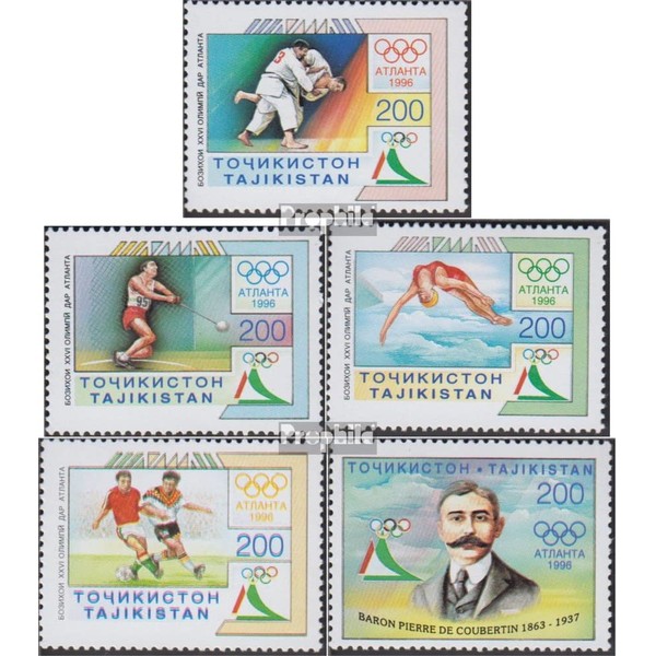 Tajikistan 101-105 (complete.issue.) 1996 (Stamps for collectors) games