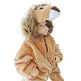 Seruna F-57-1 Lion Costume for Babies, Small Children, Fancy Dress, Carnival, Toddler Carnival Costumes, Birthday Christmas Gift, F-57-1 Size 98-104, Beige