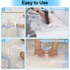 Pack of 4 Vacuum Bags for Hanging, Hanging Clothes Bags