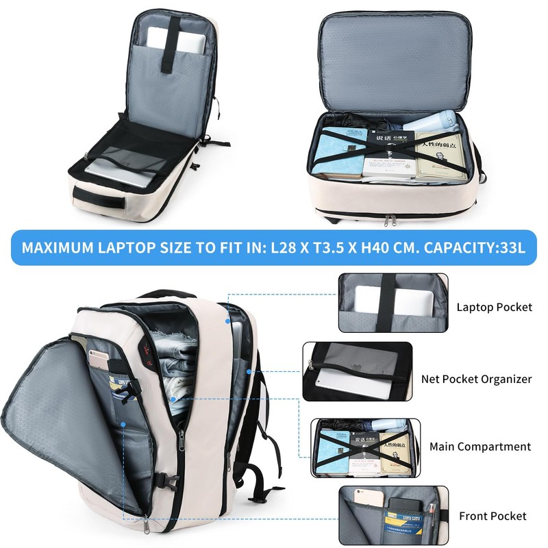 Della Gao Laptop Backpack Travel Backpack Anti-Theft Backpack Men and