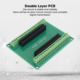 2Pcs ESP32 Breakout Board, 38 Pin 2 in 1 Dual Core CPU Low Power Consumption BT Development Board